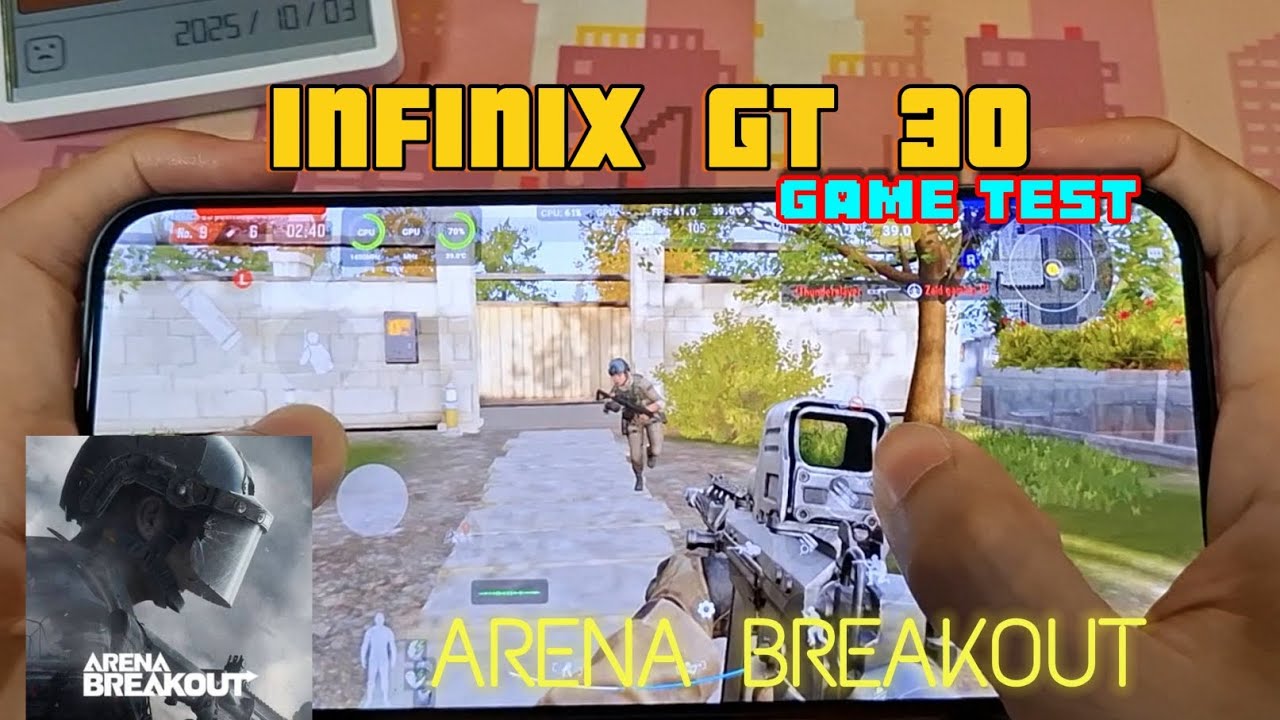 Infinix GT 30 - Arena Breakout game test 