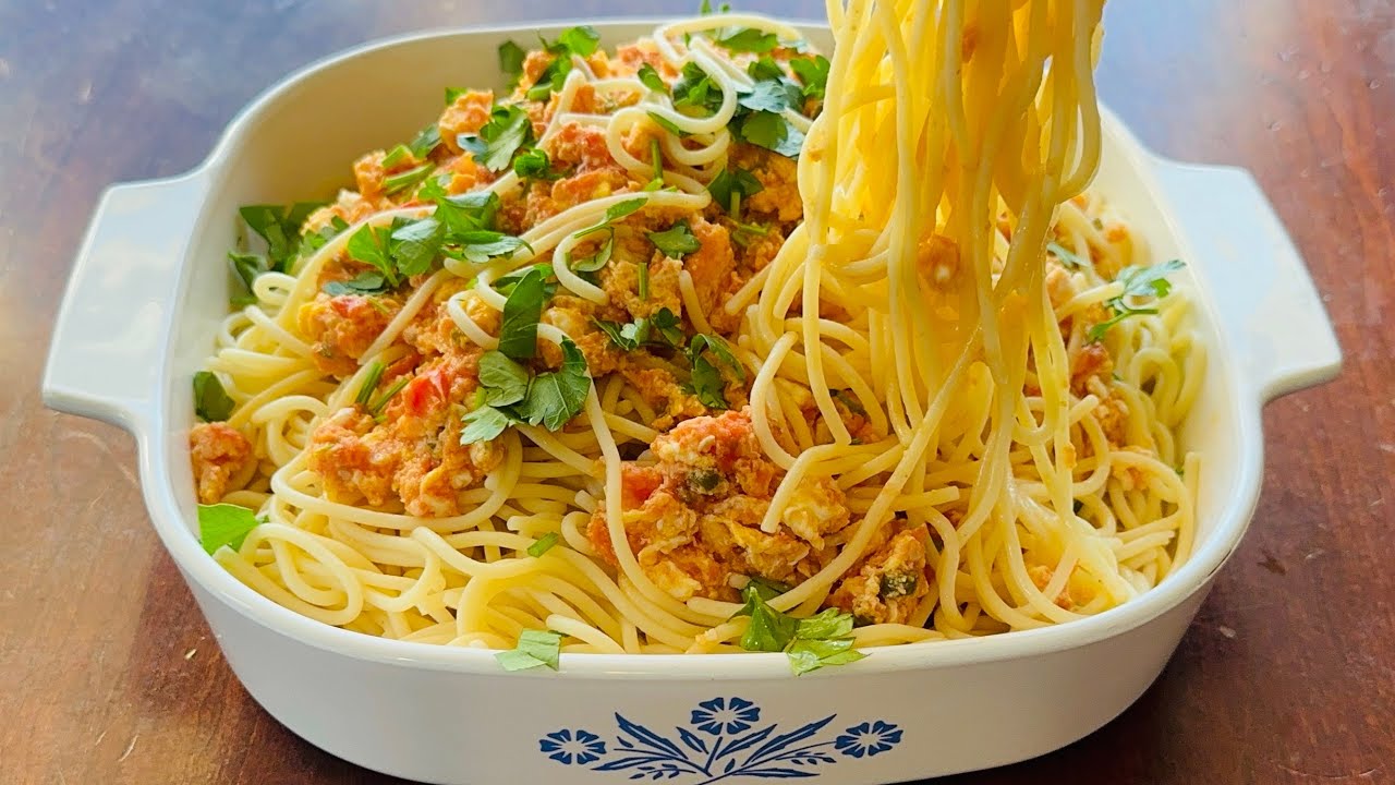 Yummy egg pasta