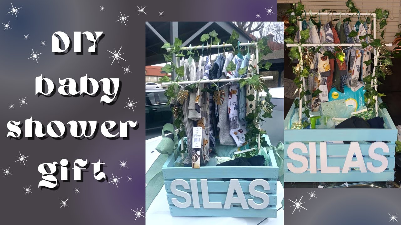 DIY Baby Shower Gift | Pinterest Inspired Baby Shower Crate Closet DIY Gift | Easy & Thoughtful Gift