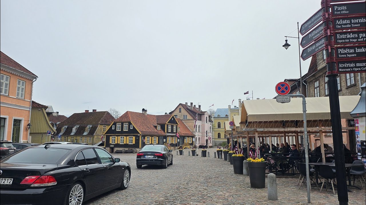[4k] Walking Through Time - Kuldīga Latvia Old Town Tour
