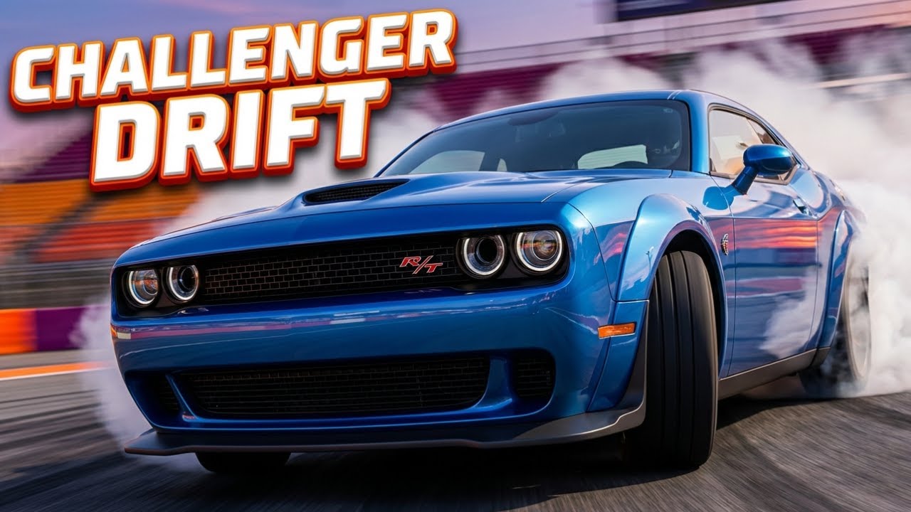 Extreme Drift & Ramp Jump | 1000 HP Dodge Challenger SRT