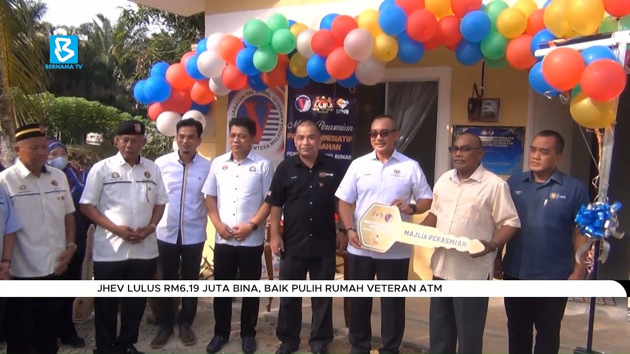 JHEV lulus RM6.19 juta bina, baik pulih rumah veteran ATM