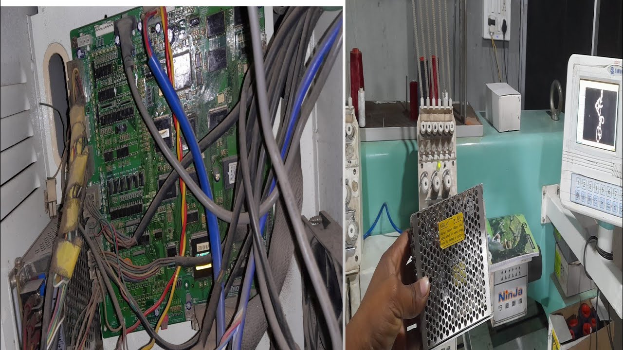 embroidery machine display on off problem solve /ktrahul