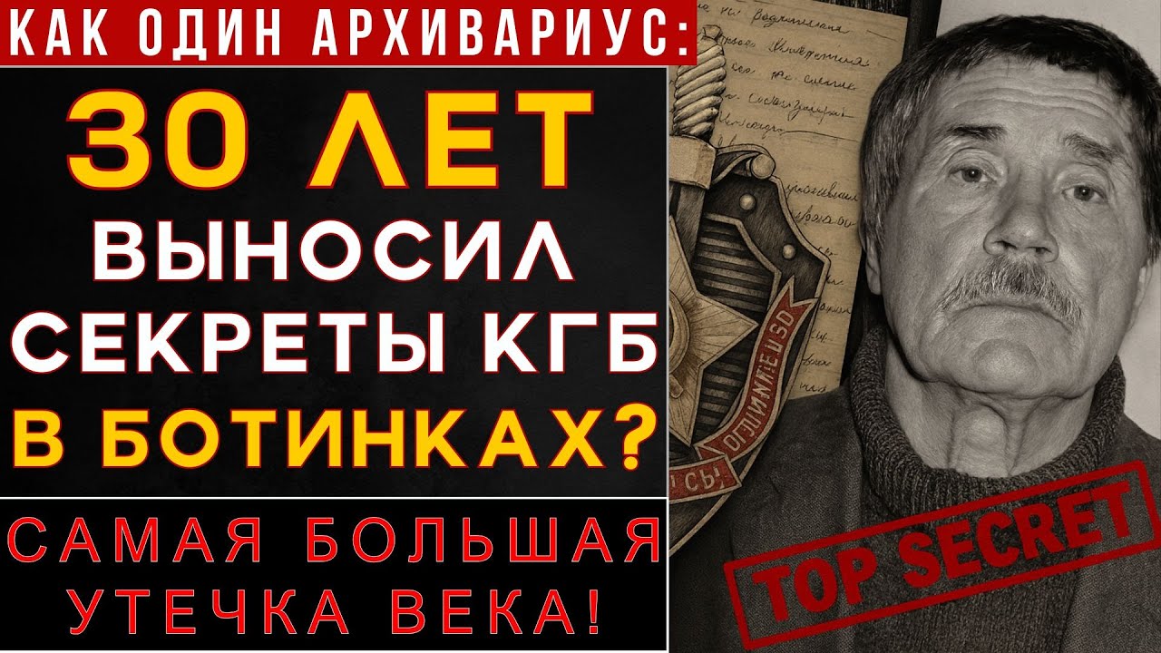 МИТРОХИН: 30 ЛЕТ ВЫНОСИЛ СЕКРЕТЫ КГБ. АРХИВ, КОТОРЫЙ ИЗМЕНИЛ ХОЛОДНУЮ ВОЙНУ