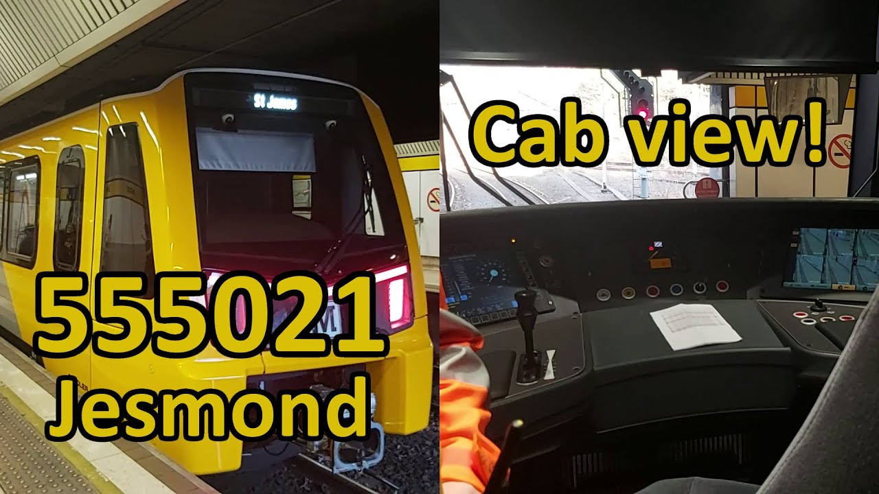 Tyne and Wear Metro 555021 terminating at Jesmond + look inside cab (30/12/24)