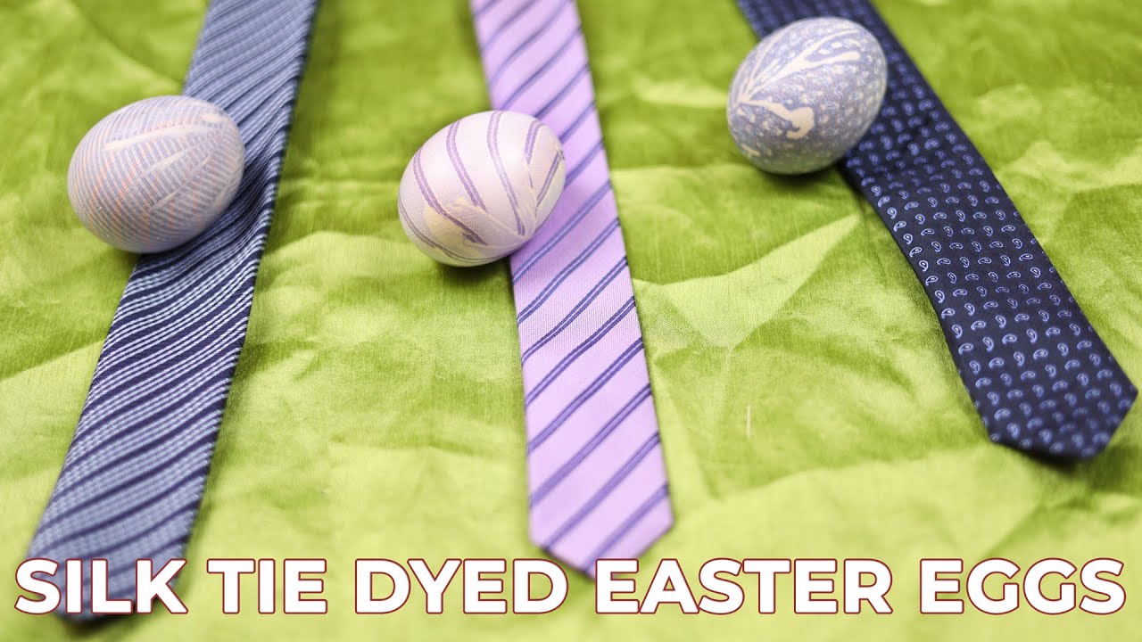 Silk dyed easter eggs // Dying easter eggs with silk ties