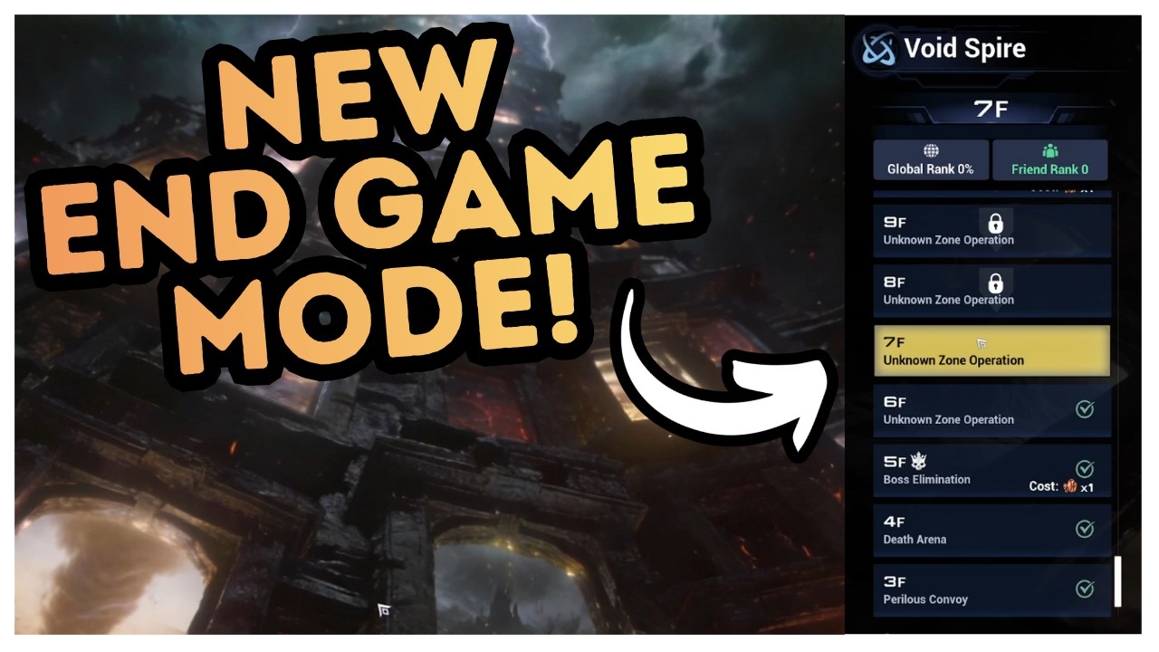 NEW End Game Mode! Void Spire! Reincarnation Insurance Program!