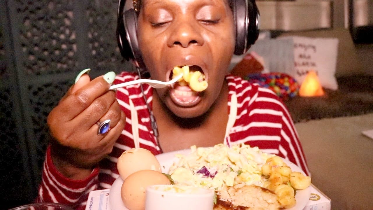 Mac N Cheese Dinner Mukbang ASMR Eating Lip Smacking Ramble