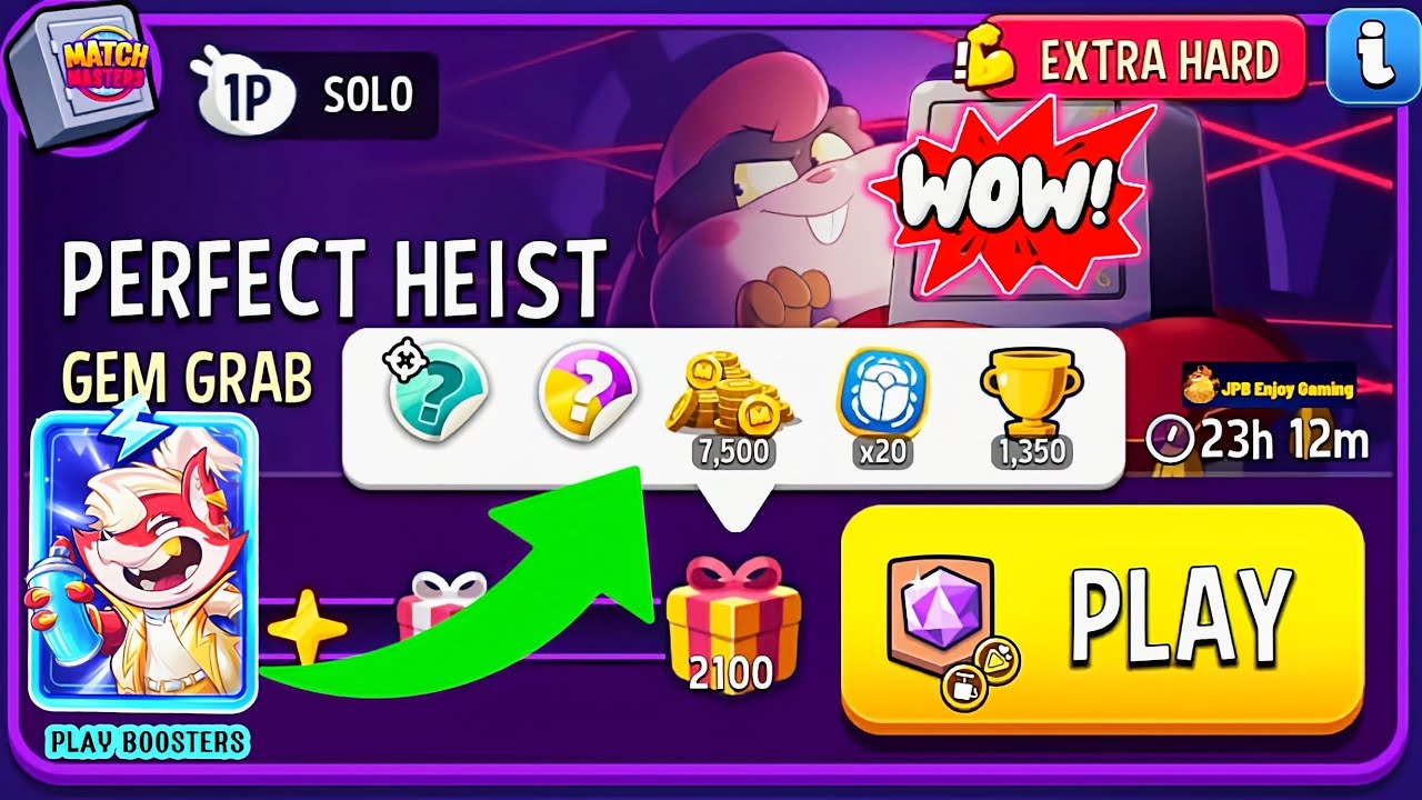 WOW! SE Foxy Power-Up Good 😊/(EXTRA HARD)~ Gem Grab+Blow'Em Up+Yummy Yellow 💛 