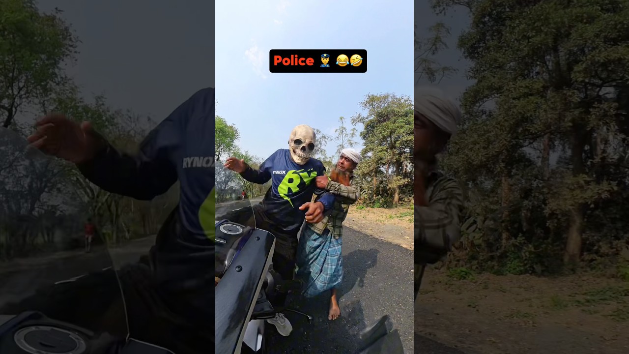 Police 👮&zwj;♂️ 🤣Public 😂..!! #shortsviral #kawasakininja #ninjazx14r #Viral #video #publicreactin