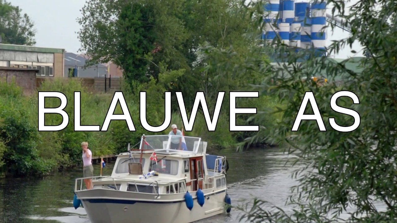 Blauwe As. Met de boot naar het centrum van Assen