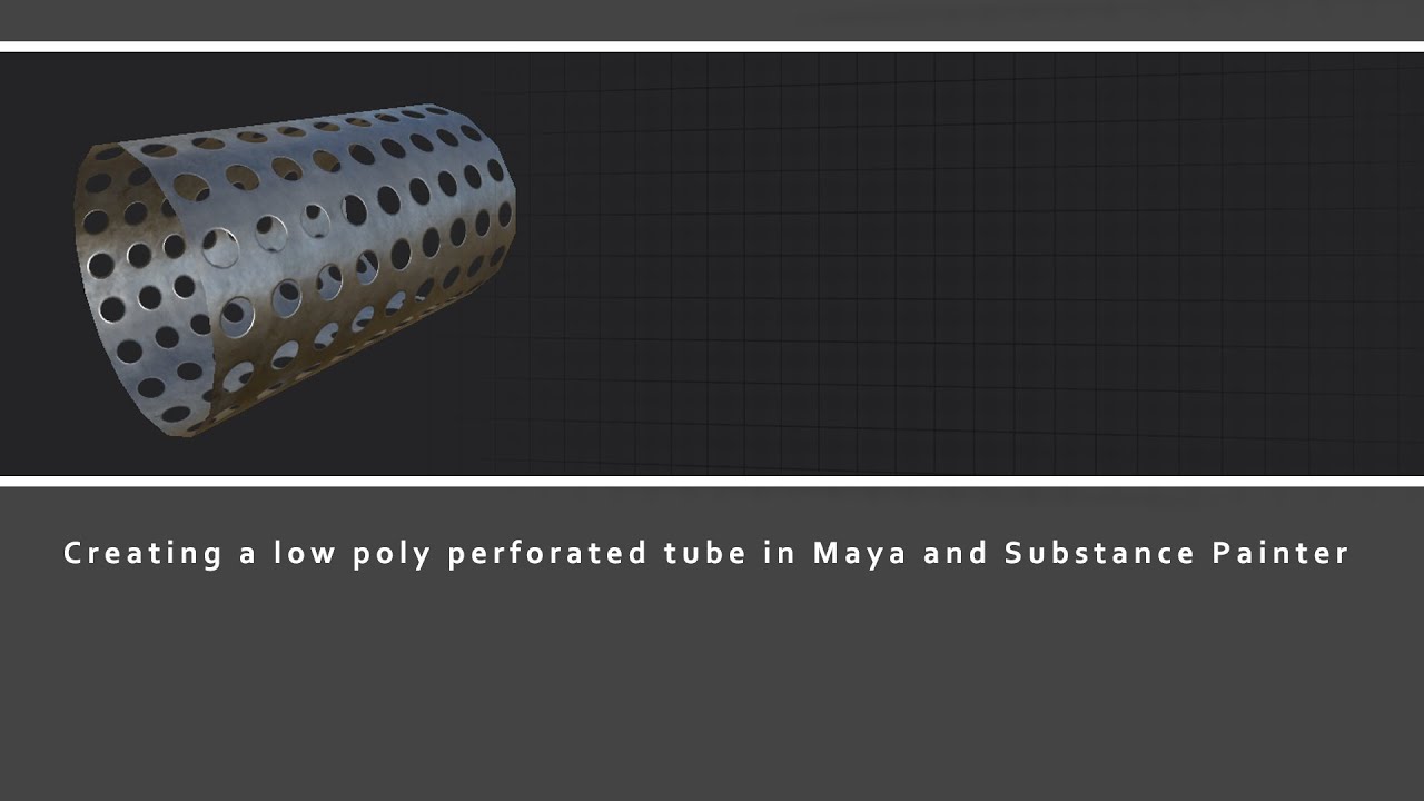 3D Low Poly Perforated Tube