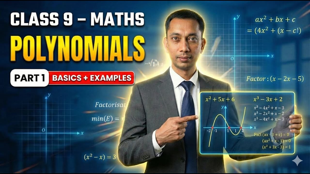 Class 9 Maths 🔥 Polynomials Part 1 | Basics + Examples | CBSE