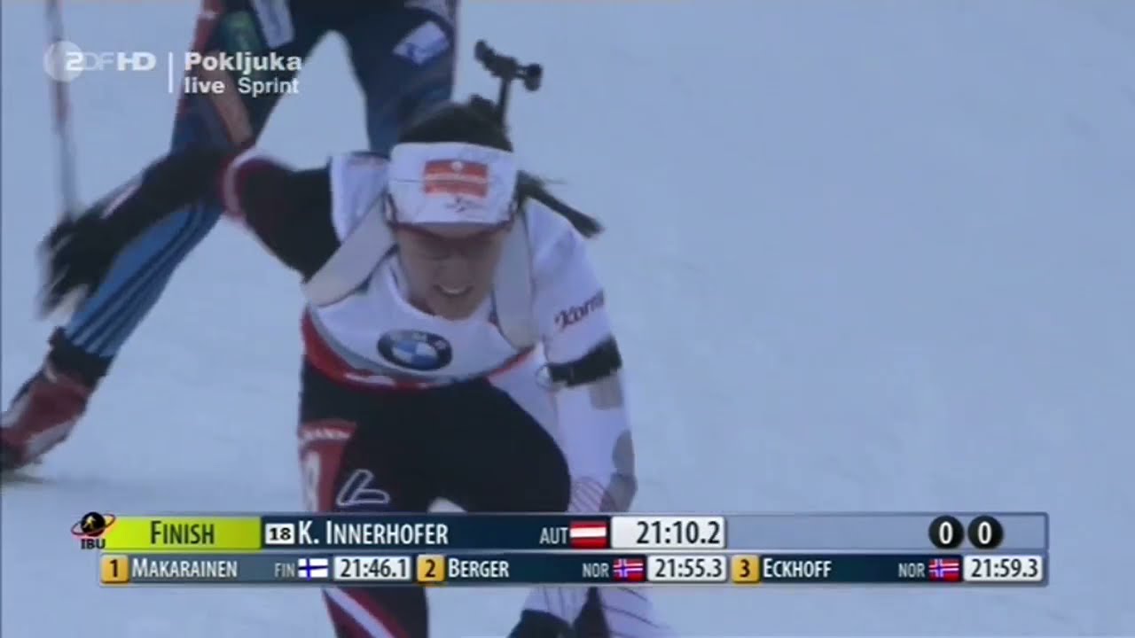 KATHARINA INNERHOFER 1.Platz Sprint 7,5km Pokljuka 2014