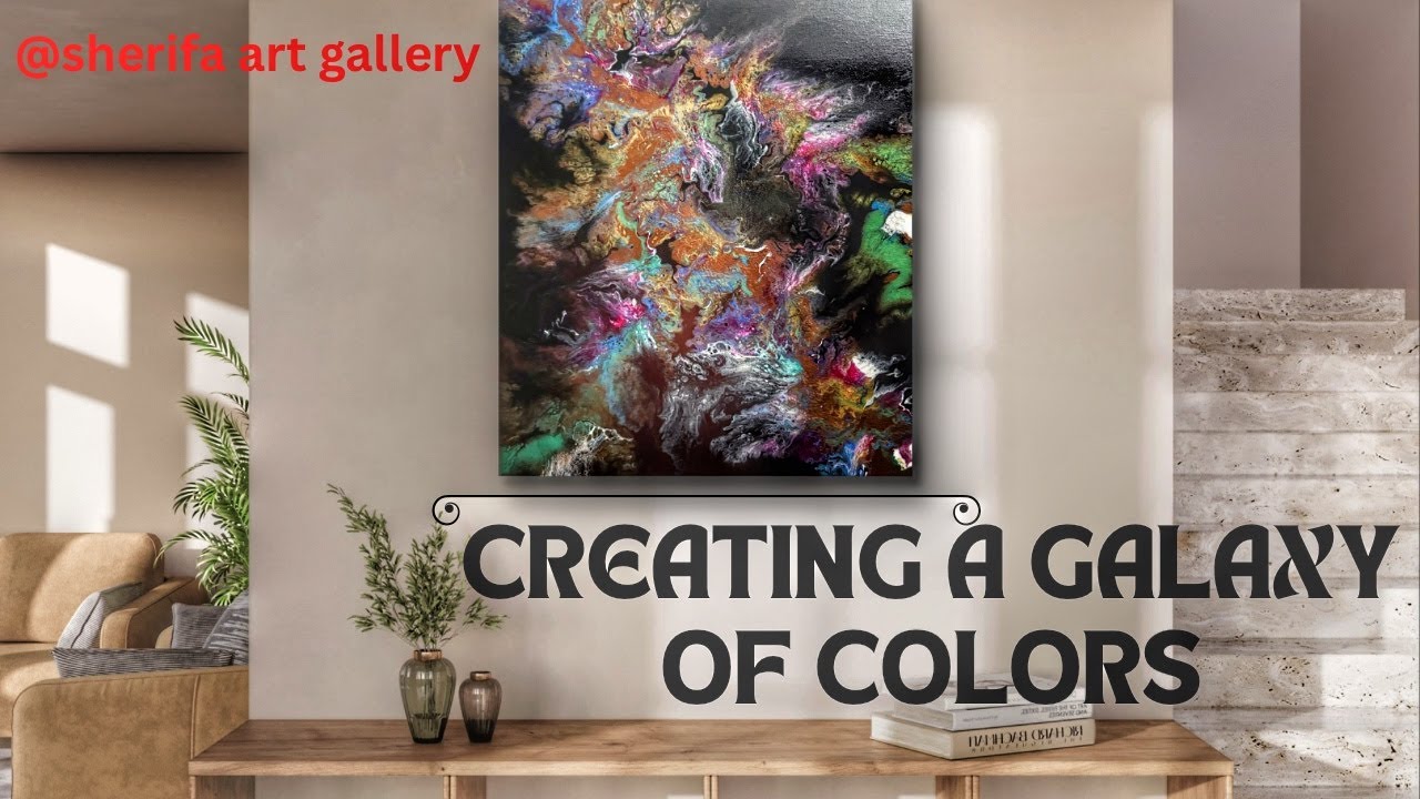 Creating a Galaxy of Colors | A Fluid Painting Process