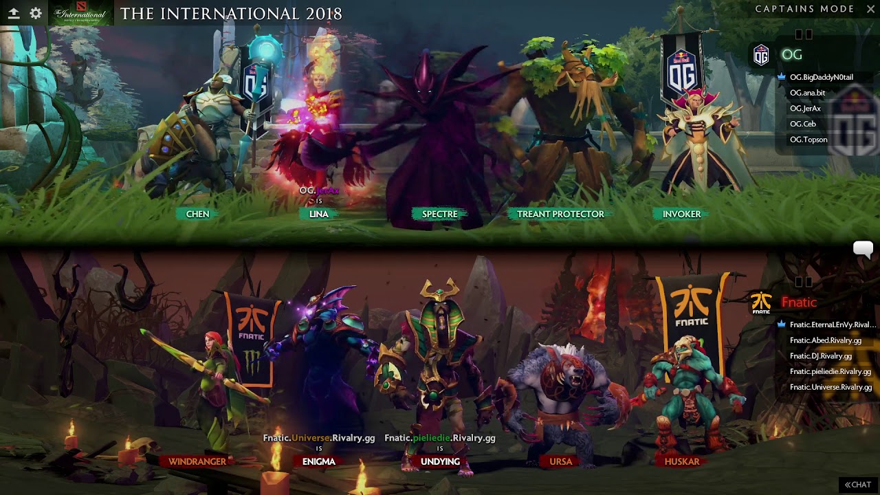 [EN] Fnatic vs OG BO2 - The International 2018 Group Stage Day 3