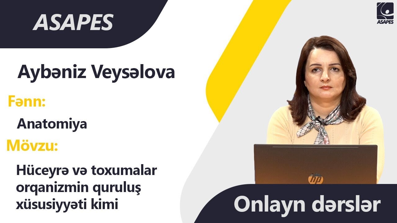 ONLAYN DƏRSLƏR | Anatomiya - Hüceyrə və toxumalar orqanizmin quruluş xüsusiyyəti kimi