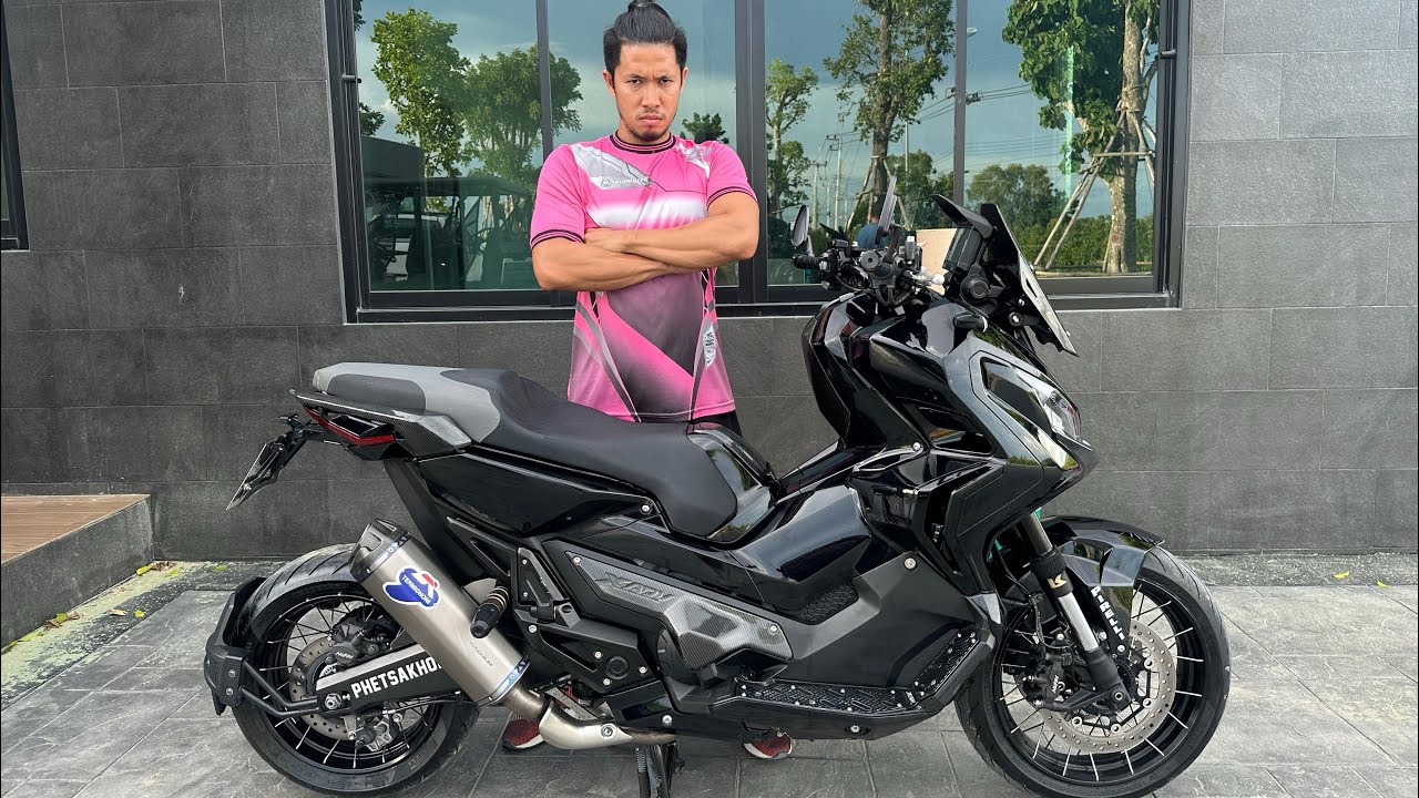 X-adv 750 สีดำ มีไนตรัสด้วย ท่อก็เป็นแสน