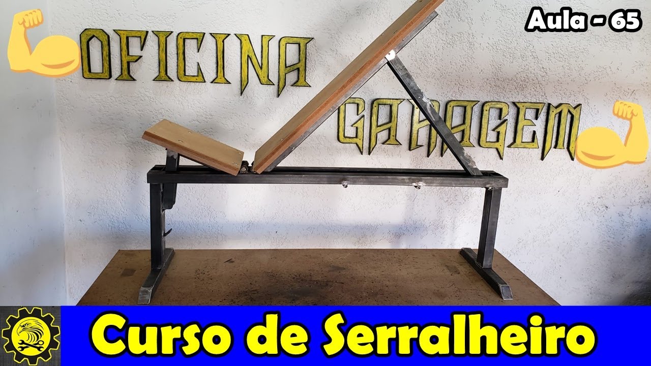 Como Fabricar uma Estação de Musculação - Banco Para Supino 2/2 l Aula 65
