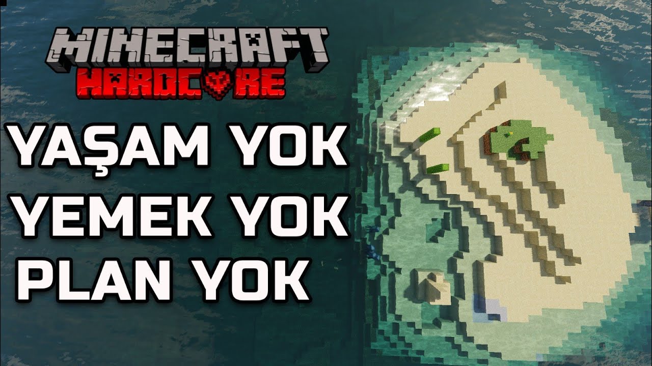 Minecraft'ın En Issız ÇÖL Adasında 100 Gün Hayatta Kaldım
