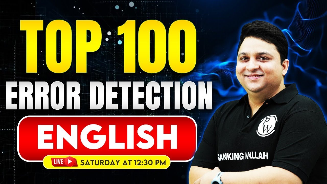 Top 100 Error Detection | Error Detection and Correction | English for Competitive Exams