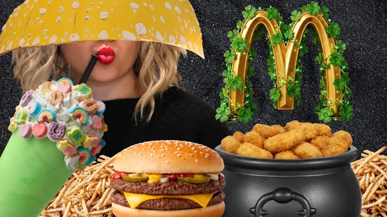 My Favorite McDonalds Items // Shamrock Shake (ASMR Mukbang)