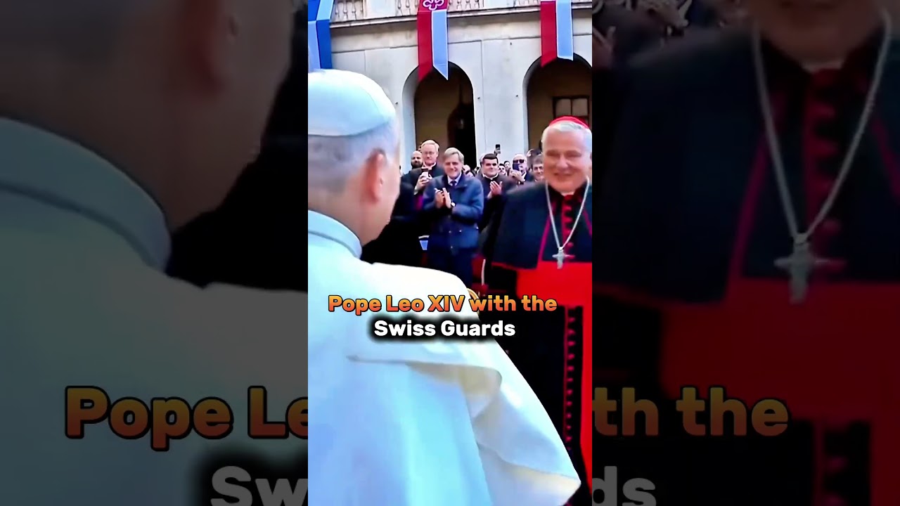Pope Leo XIV and the Swiss Guards&rsquo; Oath #PopeLeoXIV #PapaLeoneXIV #PapaLe&atilde;oXIV #PapieżLeonXIV