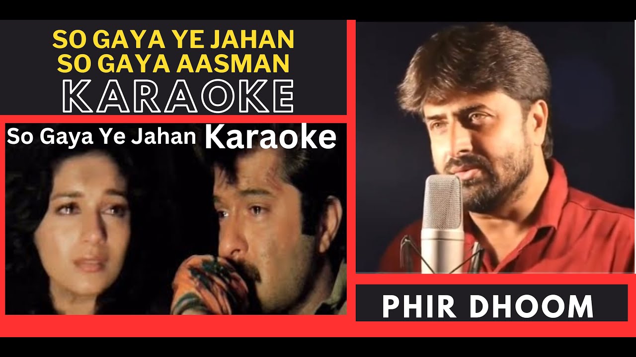 SO Gaya Ye Jahan [ Tezaab Movie ] Original Crystal Clear Karaoke With Scrolling Lyrics