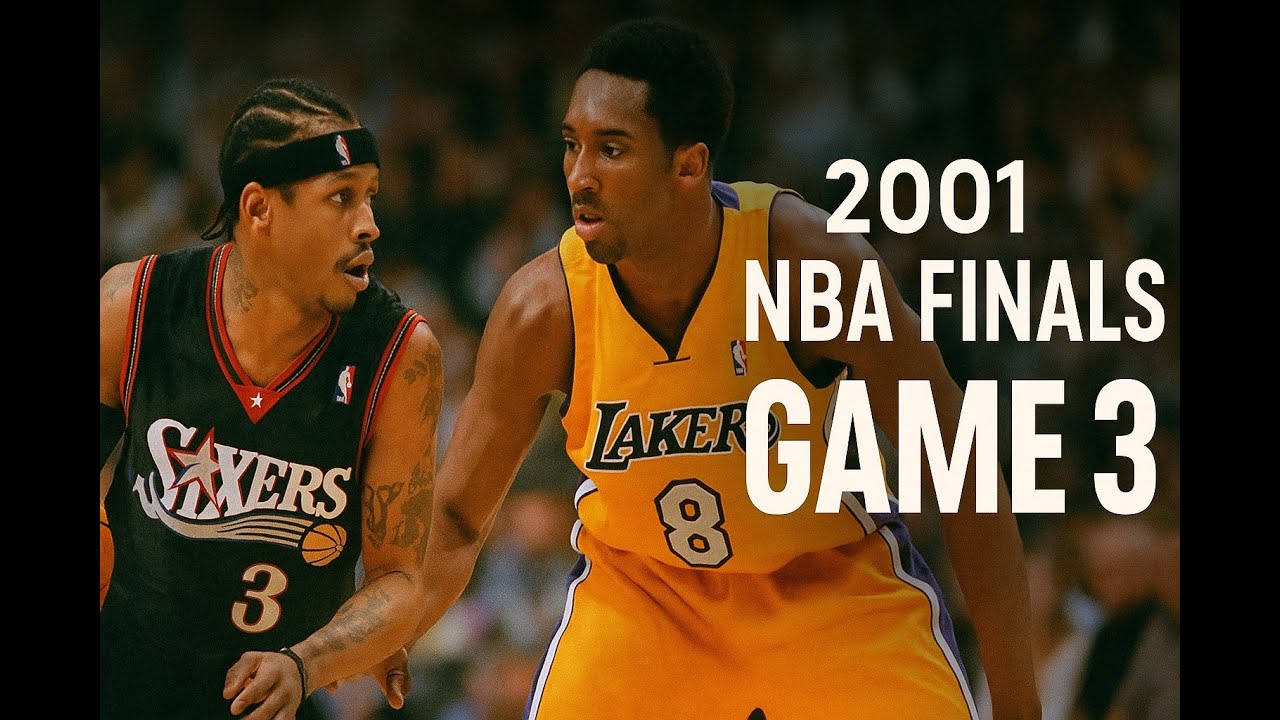 NBA Finals 2001 Lakers vs. Philadelphia 76ers Game 3 Kobe Bryant Full game