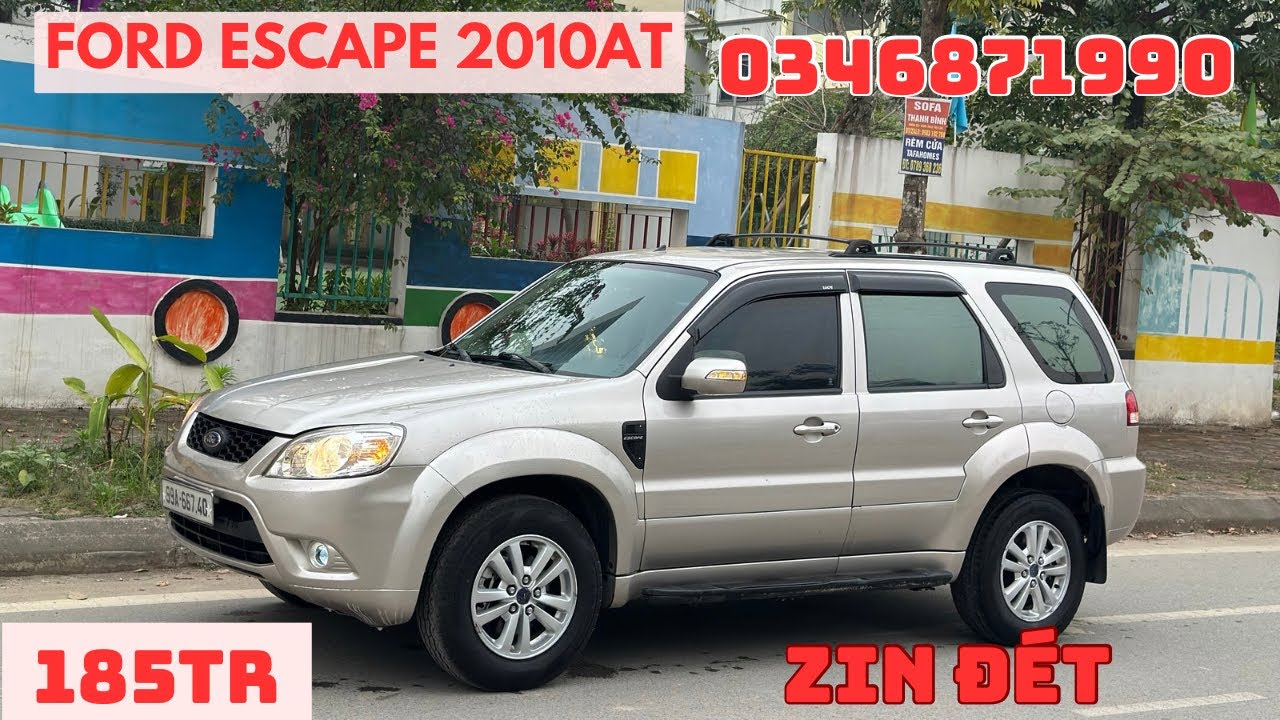 185tr FORD ESCAPE 2010 stđ xe gia đình bản 2.2 full đồ chơi đại chất alo 0346871990