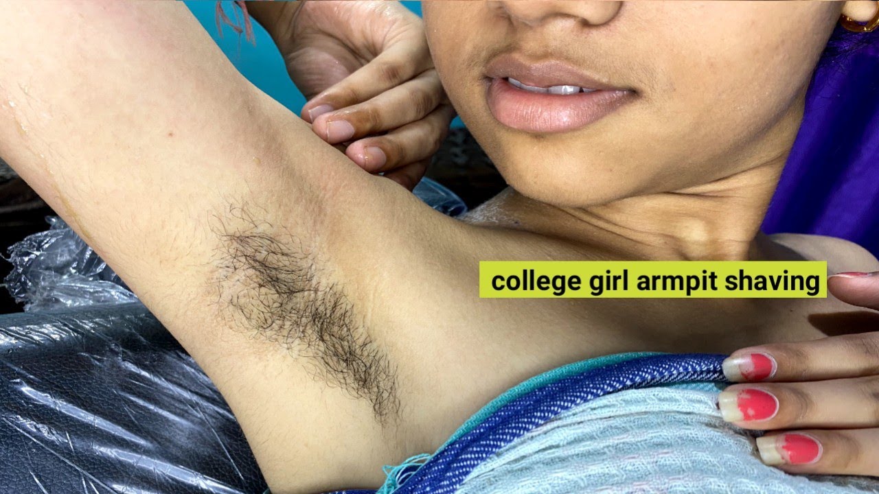 Underarm hair removal treatment | armpit shaving by straight razor #hairremoval