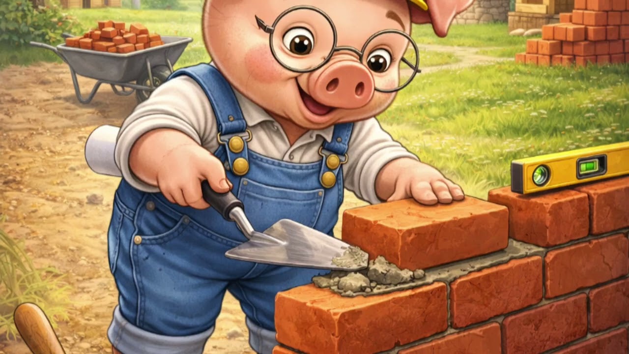 The Three Little Pigs – The Clever Pig’s Smart Plan 🐷🔥 Moral Stories for Kids 