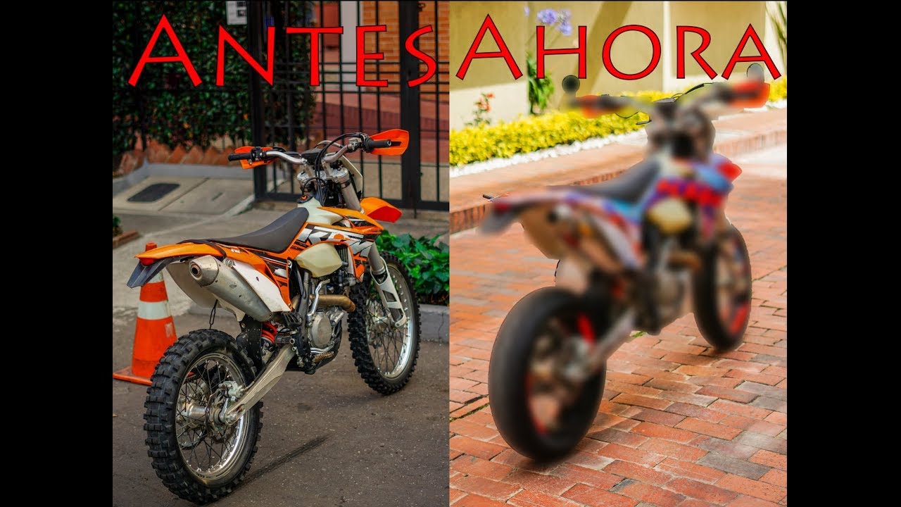 De Ktm 450 enduro a Ktm 450 Supermoto / Transformacion de Ktm 450 a Supermotard