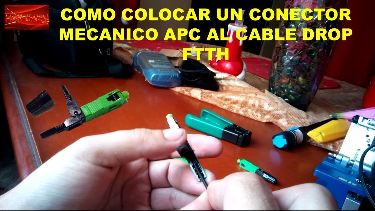 COMO COLOCAR UN CONECTOR MECANICO AL CABLE DROP PARA INSTALAR EL FTTH