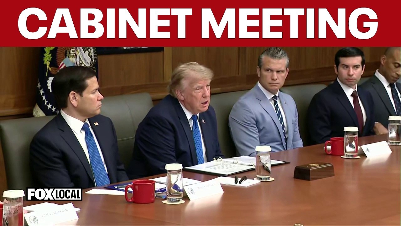 ПОЛНАЯ ВЕРСИЯ: Президент Трамп проводит заседание кабинета министров в Кэмп-Дэвиде