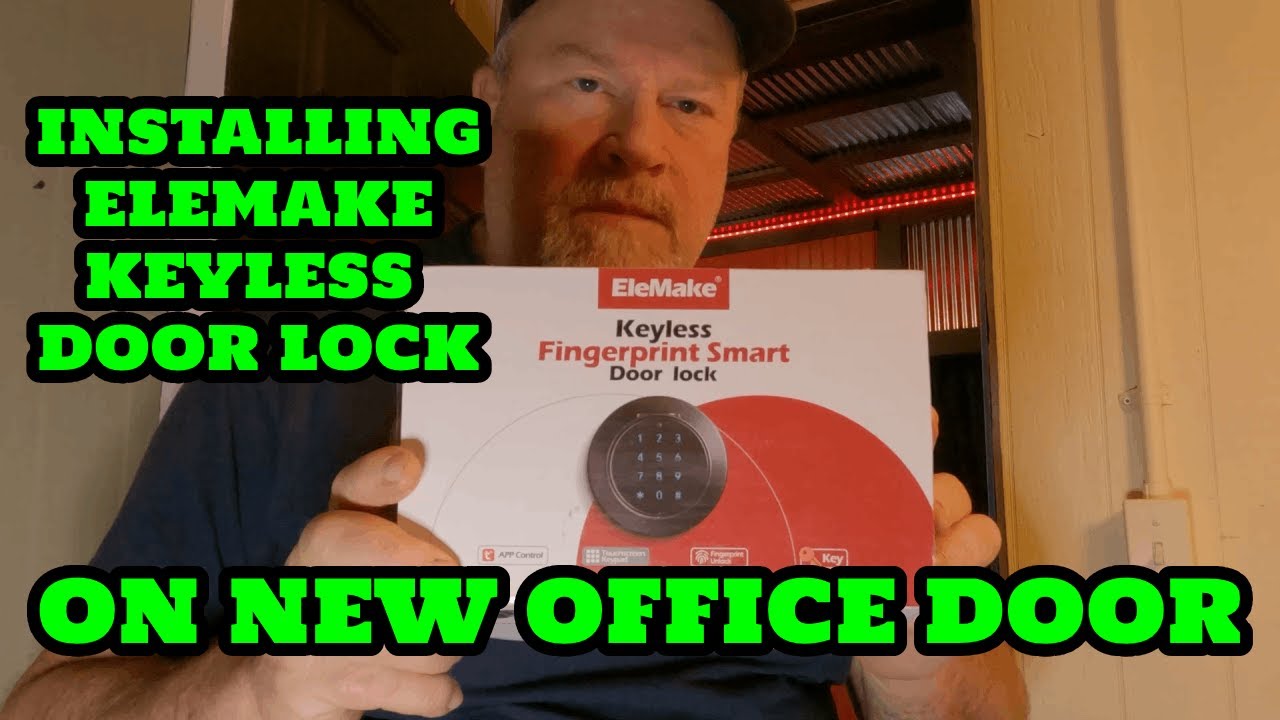 Installing Elemake Keyless Door Lock On New Office Door