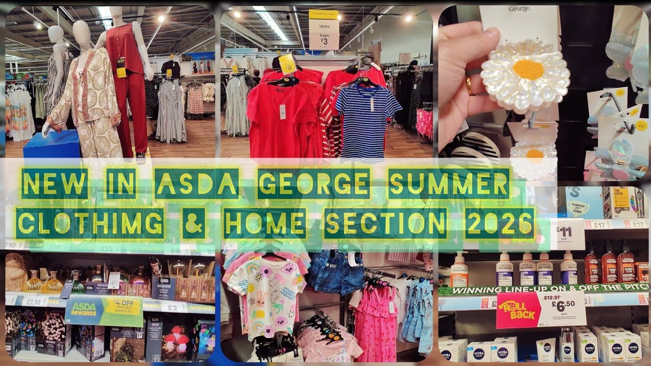  NEW in Asda George Home and Clothing for 2026 🌞🛍️Homeware, Summer decor, Clothing & Holiday Finds!
