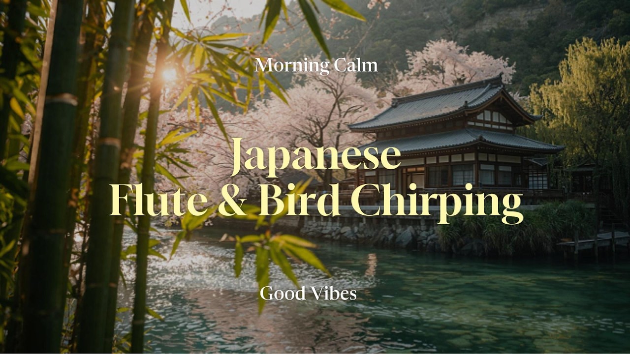 🌸 Relaxing ZEN Flute + Bird chirping | Japan Music for Stress Relief and Meditative