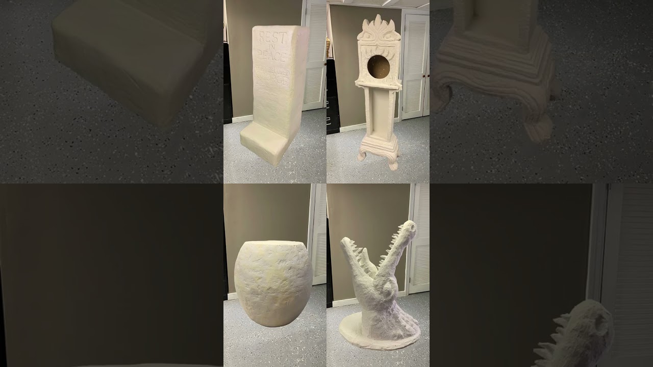 Some of my favorite Sprayfoam creations! Find me on TT! #subscribeformore #hauntedmansion #rugormat