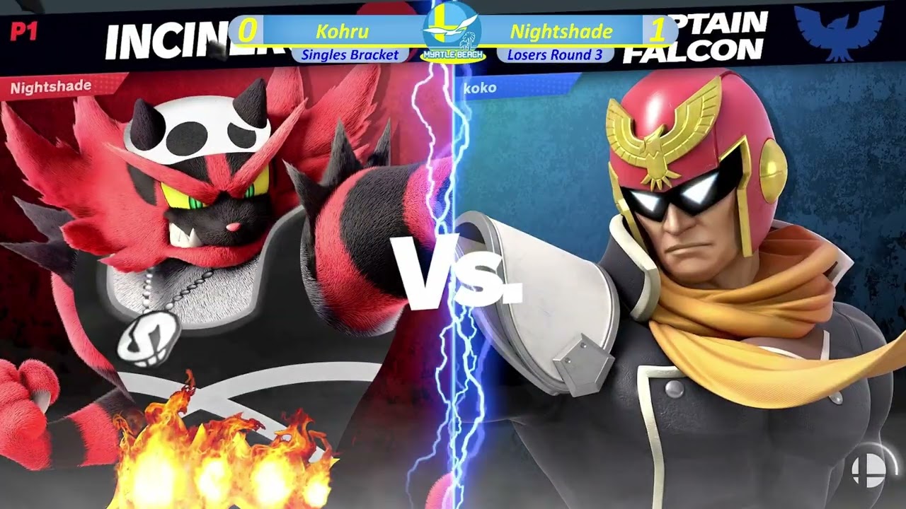 SocaSmash 169 Ultimate Singles: Nightshade (Incineroar) Kohru (Captain Falcon) Losers Round 3