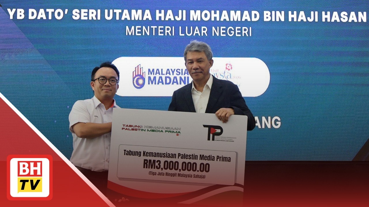 Media Prima serah RM3 juta kepada tabung Palestin