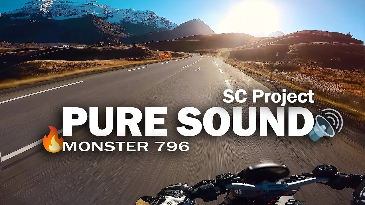Monster 796 PURE SOUND 🔊 | SC Project 🔥 | 4k audio | No wind | beautiful landscape 😍