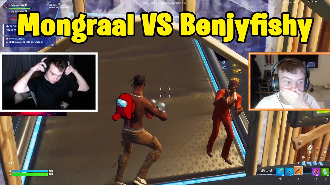 Mongraal VS Benjyfishy: Buildfights 1 на 1! — 2 POV