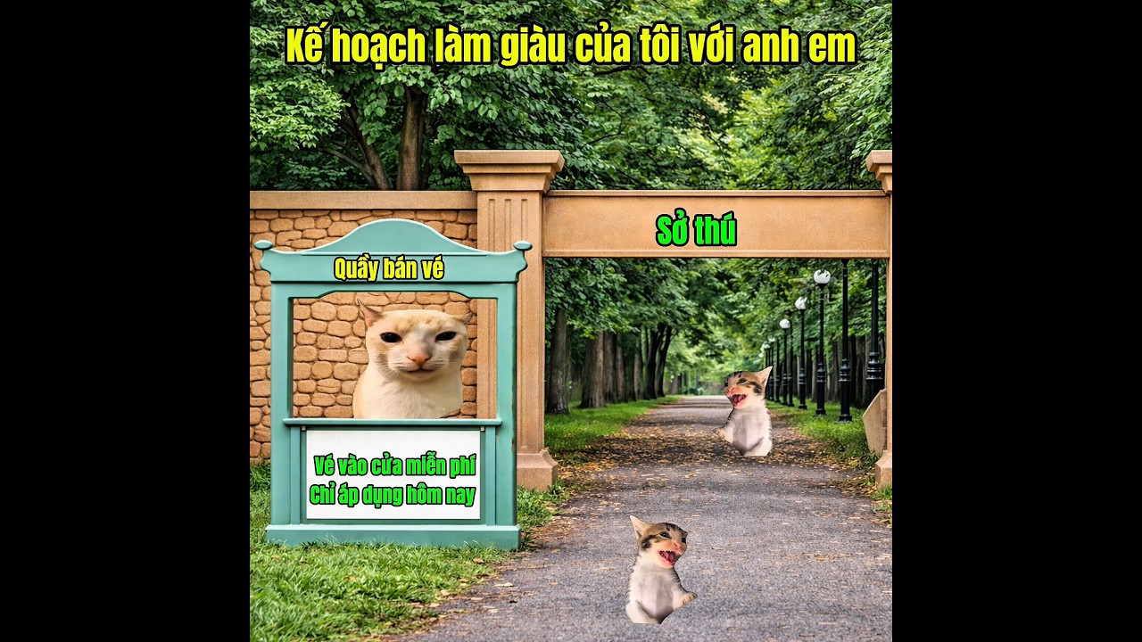 Khởi nghiệp làm giàu với sở thú #meme #catmeme