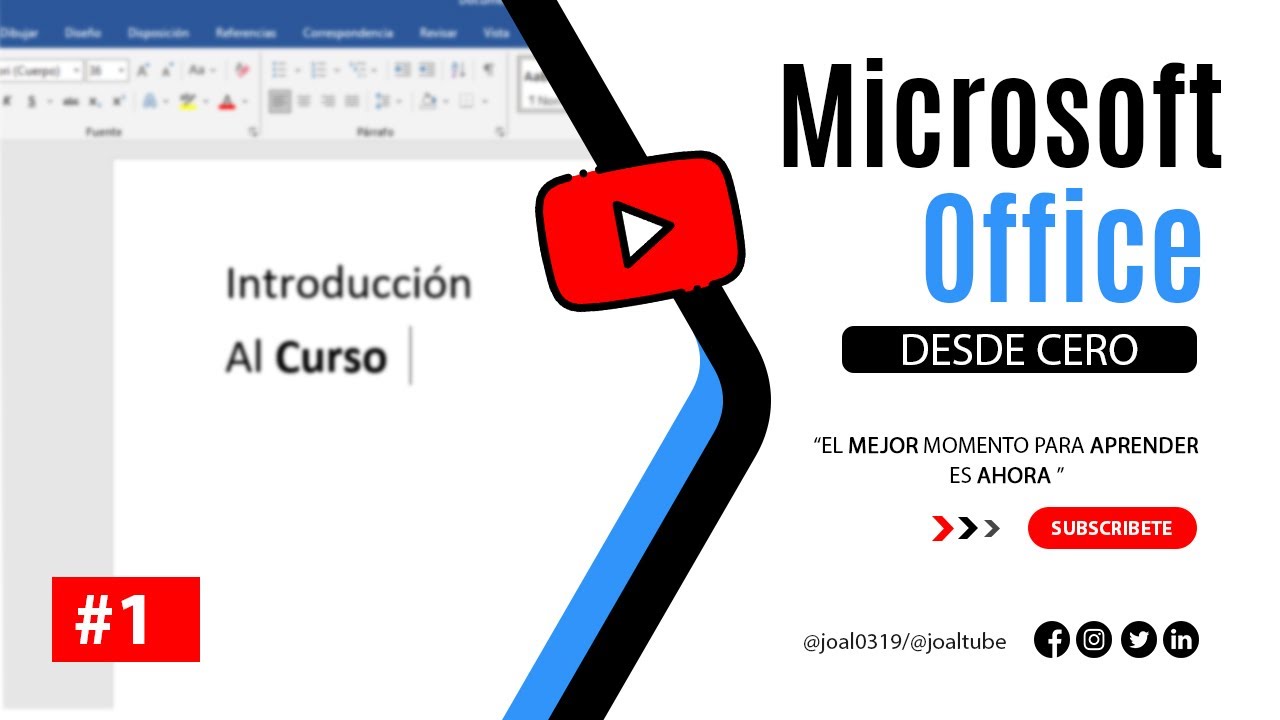 🥇CURSO MICROSOFT OFFICE DESDE CERO.| 🐵 INTRODUCCI&Oacute;N AL CURSO