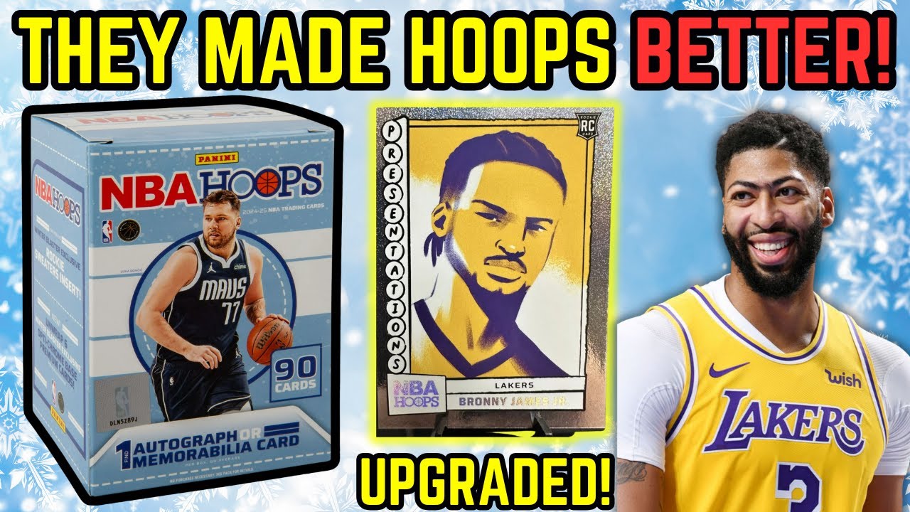 They made NBA Hoops BETTER! 2024-25 Hoops Holiday Blaster Unboxing!