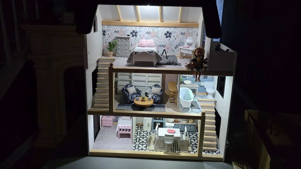Kidkraft Dollhouse Flip: Full house Tour
