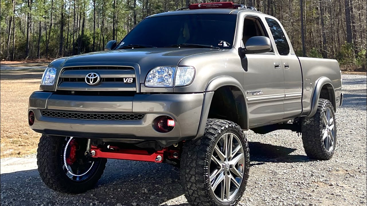 Biggest first gen tundra with 4.5 tuff country lift! | my truck got broken into :(