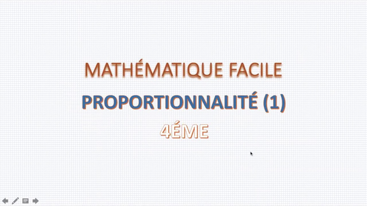 Proportionnalité 4ème (Collège) - Maths facile