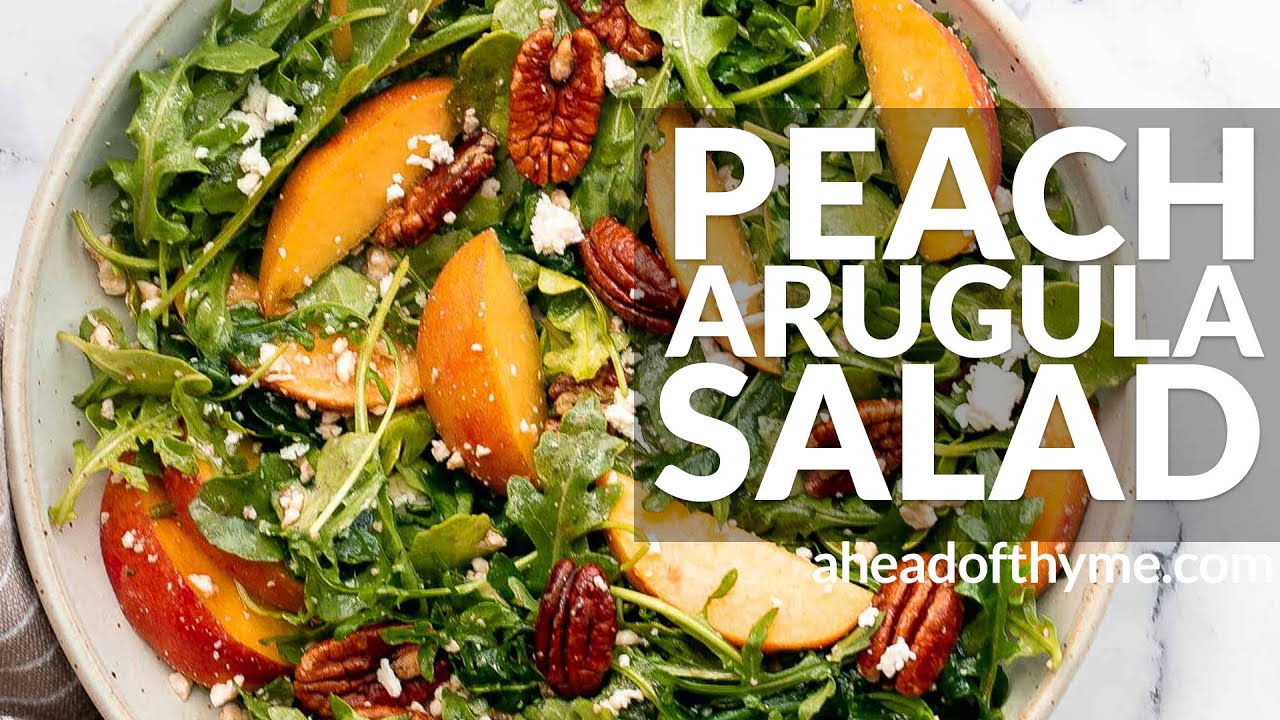 Peach Arugula Salad